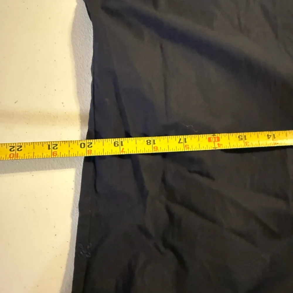 Alex Mill Navy Ruffle Neck Blouse Womens XS Cotton Elegant Trendy Button Up - Picture 6 of 8